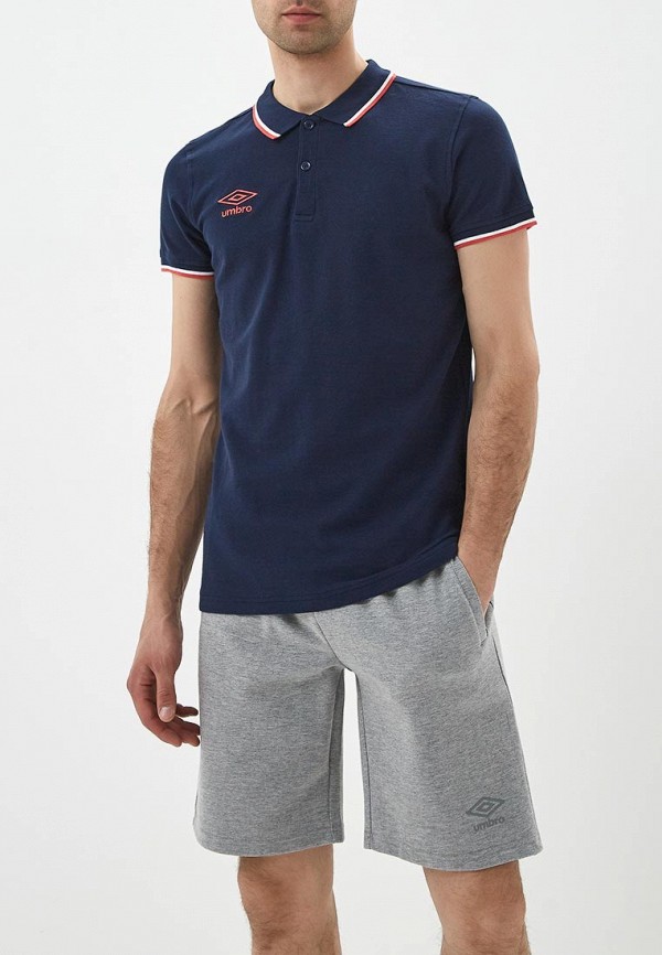 

Поло Umbro, Синий, TIPPED PIQUE POLO