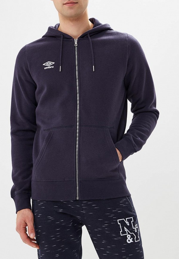 

Толстовка Umbro, FW SMALL LOGO ZIP THROUGH HOODIE, Синий