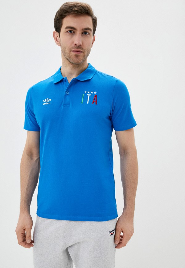 

Поло Umbro, Голубой, EC PIQUE POLO ITALY