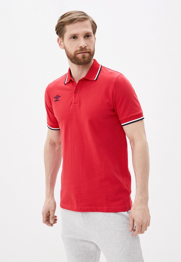 

Поло Umbro, Красный, 2-STRIPE PIQUE POLO