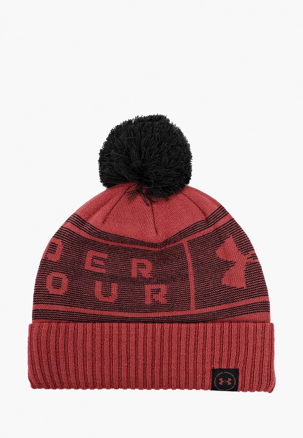 

Шапка Under Armour, Красный, UA Big Logo Pom Beanie