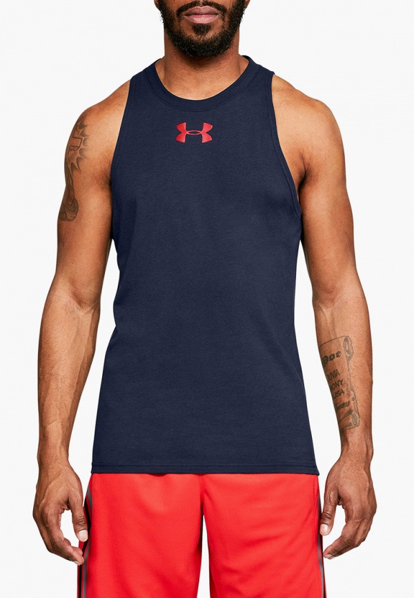 

Майка спортивная Under Armour, UA Baseline Cotton Tank, Синий