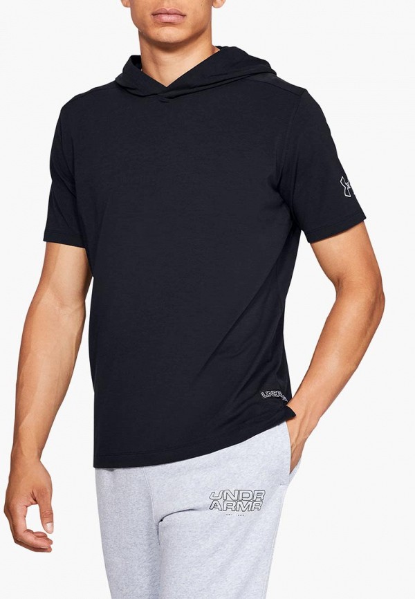 

Футболка спортивная Under Armour, Черный, UA BASELINE SS HOODED TEE