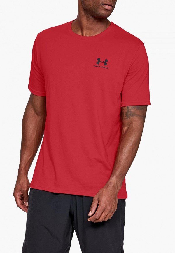 

Футболка спортивная Under Armour, Красный, SPORTSTYLE LEFT CHEST SS