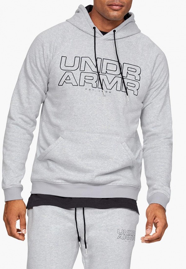 

Худи Under Armour, BASELINE FLEECE PULL OVER HOODY, Серый