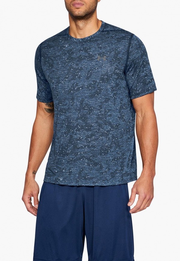 

Футболка спортивная Under Armour, Threadborne Printed SS, Синий