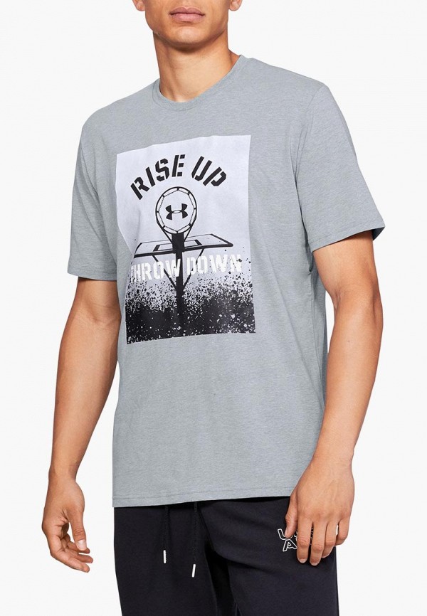 

Футболка спортивная Under Armour, UA BBall Rise Up Throw Down, Серый