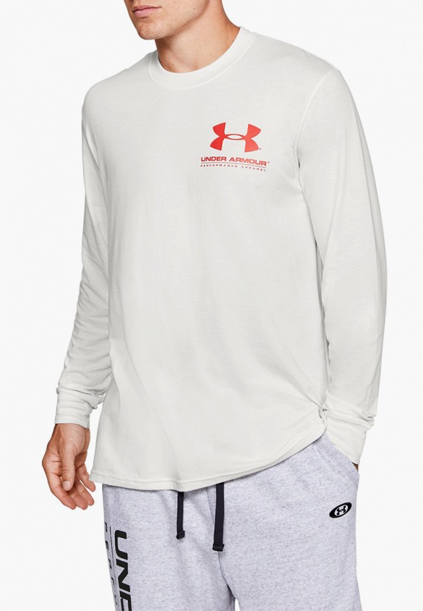 

Лонгслив спортивный Under Armour, Белый, Under Armour UN001EMFRRB4