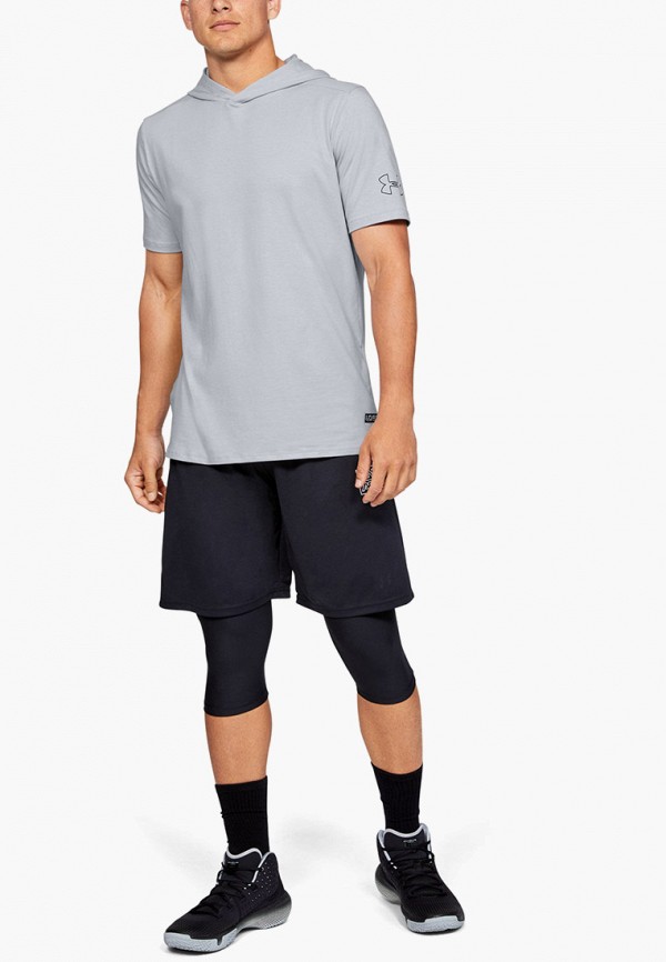 

Футболка спортивная Under Armour, Серый, UA BASELINE SS HOODED TEE