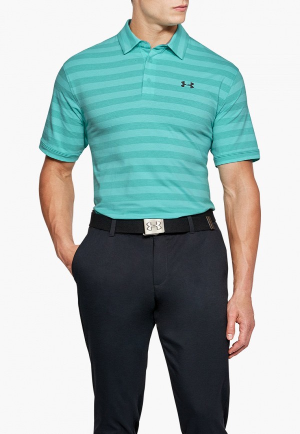 

Поло Under Armour, Бирюзовый, CC Scramble Stripe Polo