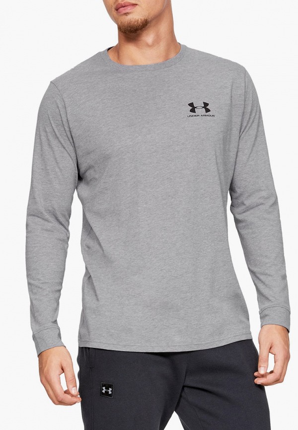

Лонгслив спортивный Under Armour, Серый, SPORTSTYLE LEFT CHEST LS
