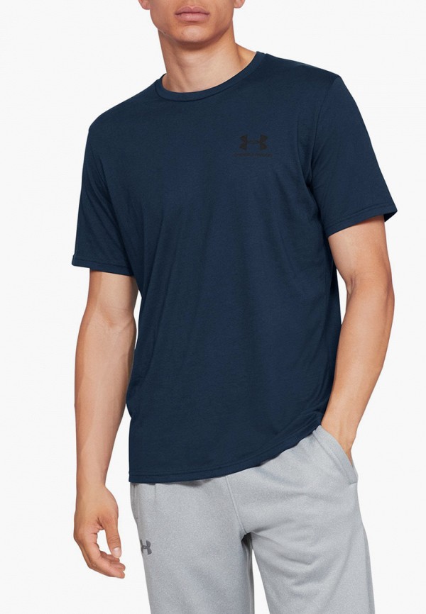

Футболка спортивная Under Armour, Синий, SPORTSTYLE LEFT CHEST SS