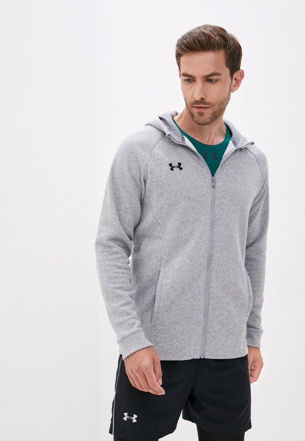 

Толстовка Under Armour, Серый, UA M's Hustle Fleece FZ Hood