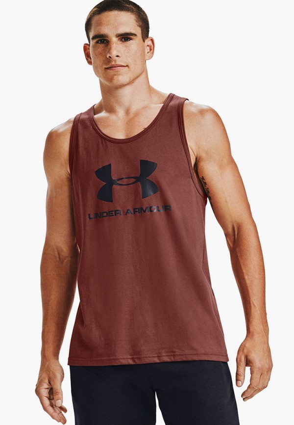 

Майка спортивная Under Armour, Коричневый, UA SPORTSTYLE LOGO TANK