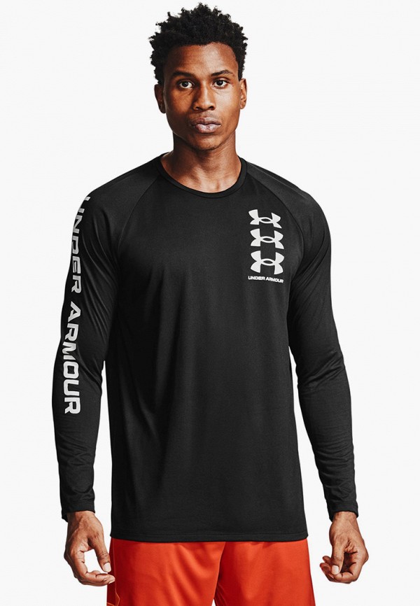 

Лонгслив спортивный Under Armour, Черный, UA TECH TRIPLE LOGO LS