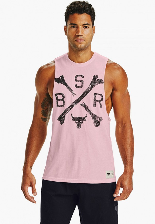 

Майка спортивная Under Armour, Розовый, UA PROJECT ROCK BSR TANK