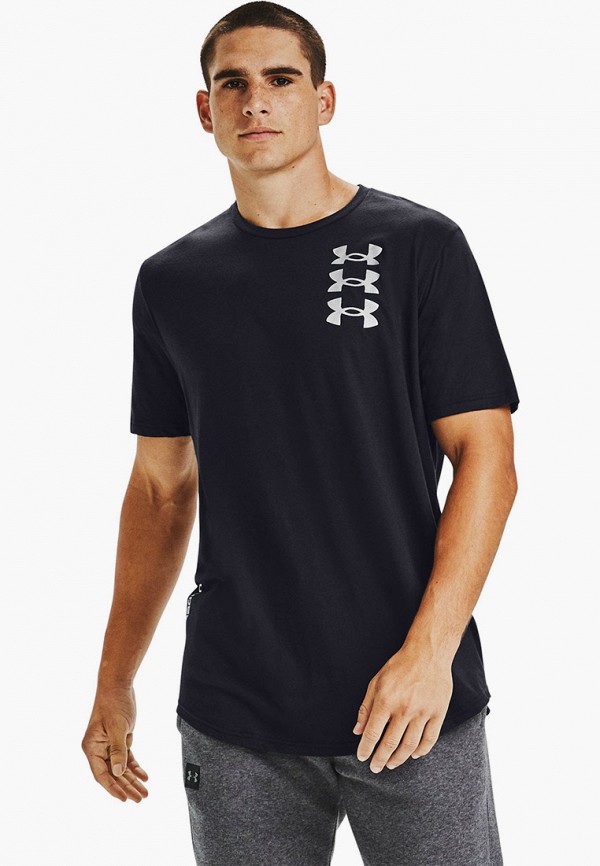 

Футболка спортивная Under Armour, Черный, UA TRIPLE STACK LOGO SS