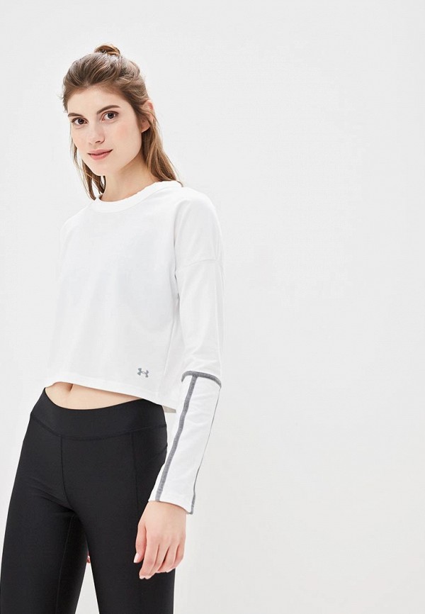 

Лонгслив Under Armour, Lighter Longer CROPPED CREW, Белый