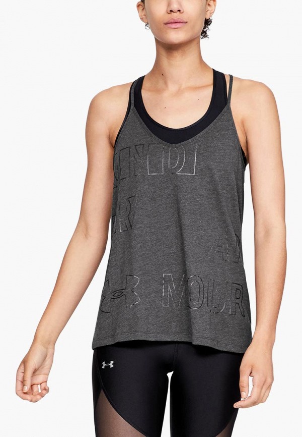 

Майка спортивная Under Armour, Серый, Graphic WM Logo Metallic Tank