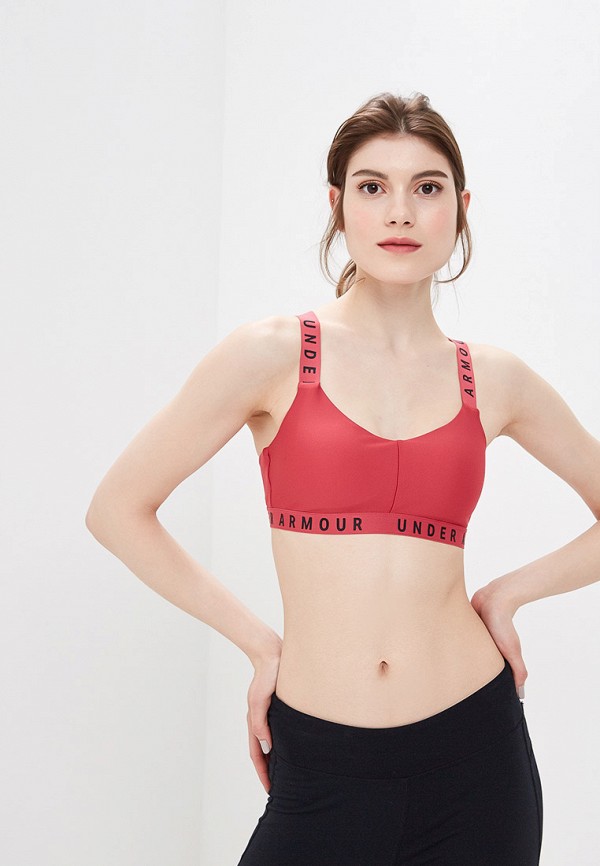 

Топ спортивный Under Armour, Wordmark Strappy Sportlette, Розовый