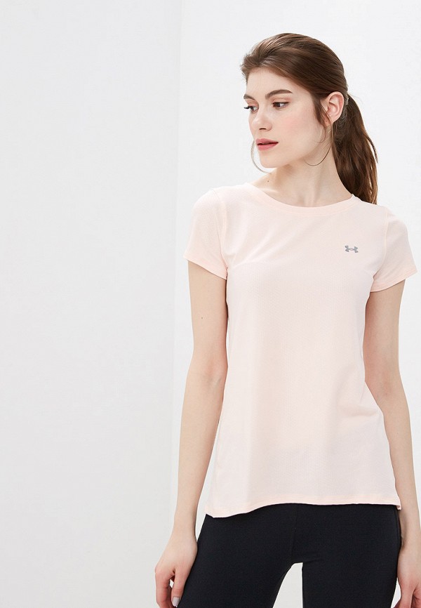 

Футболка спортивная Under Armour, UA HG Armour SS, Коралловый