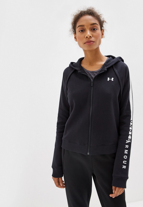 

Толстовка Under Armour, COTTON FZ HOODIE, Черный