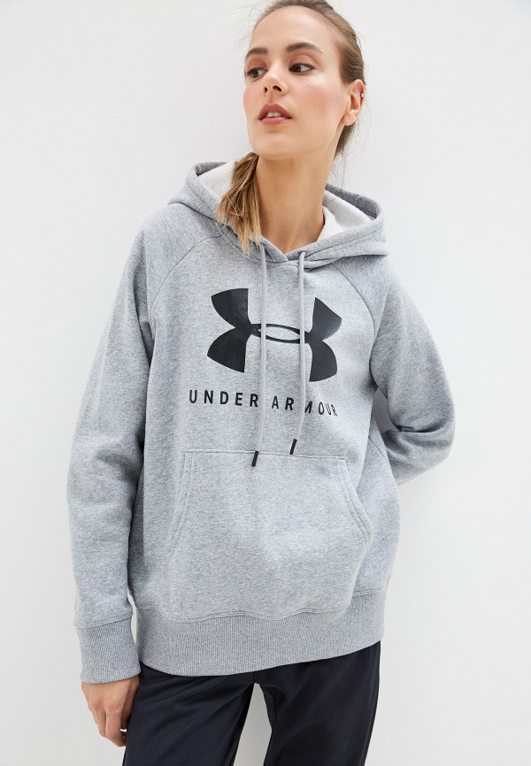 

Худи Under Armour, Серый, RIVAL FLEECE SPORTSTYLE GRAPHIC HOODIE