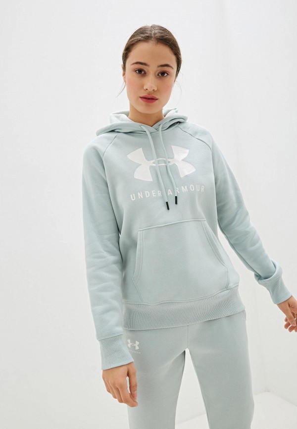 

Худи Under Armour, Голубой, RIVAL FLEECE SPORTSTYLE GRAPHIC HOODIE