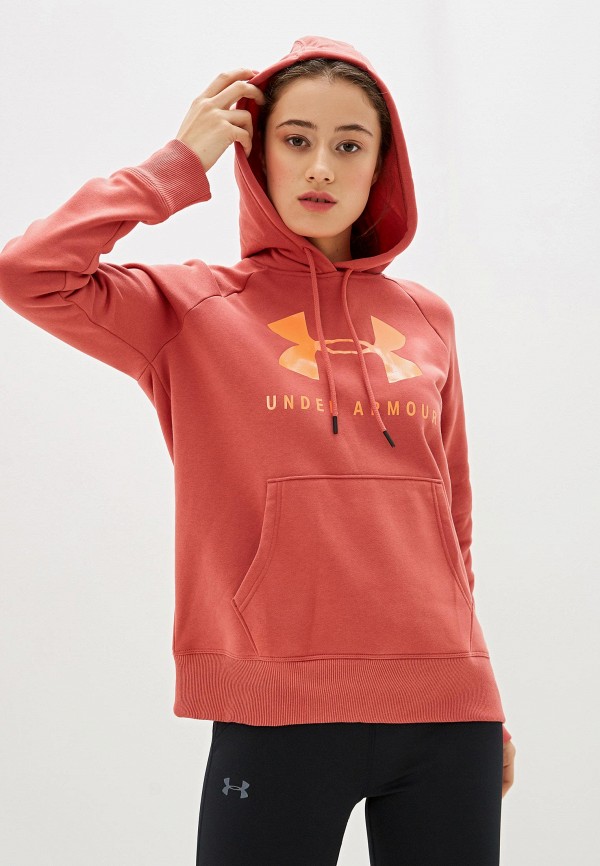

Худи Under Armour, Розовый, RIVAL FLEECE SPORTSTYLE GRAPHIC HOODIE