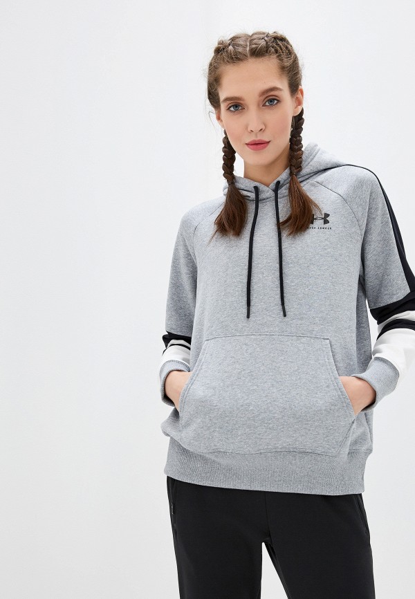 

Худи Under Armour, Серый, RIVAL FLEECE LC LOGO HOODIE NOVELTY
