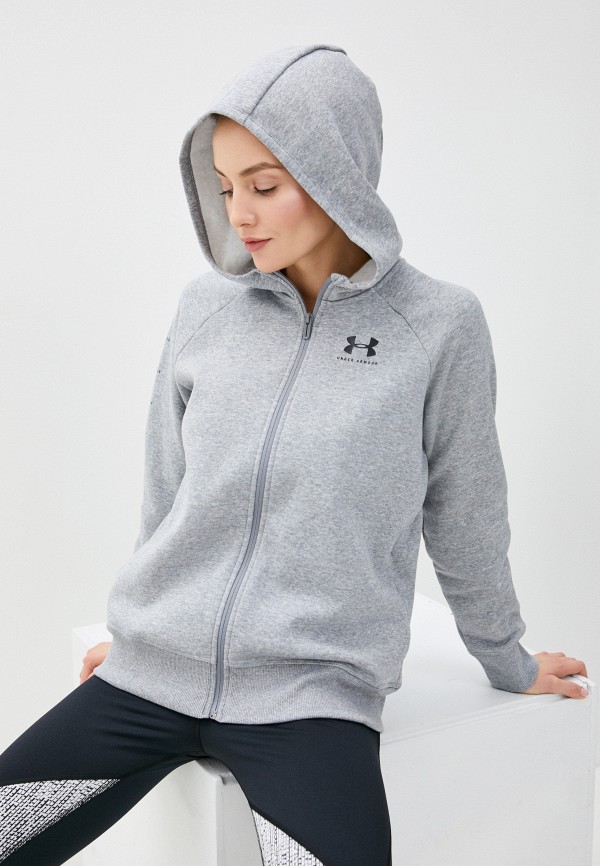 

Толстовка Under Armour, Серый, RIVAL FLEECE SPORTSTYLE LC SLEEVE GRAPH