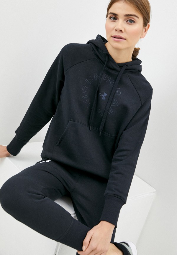 

Худи Under Armour, Черный, Rival Fleece Metallic Hoodie