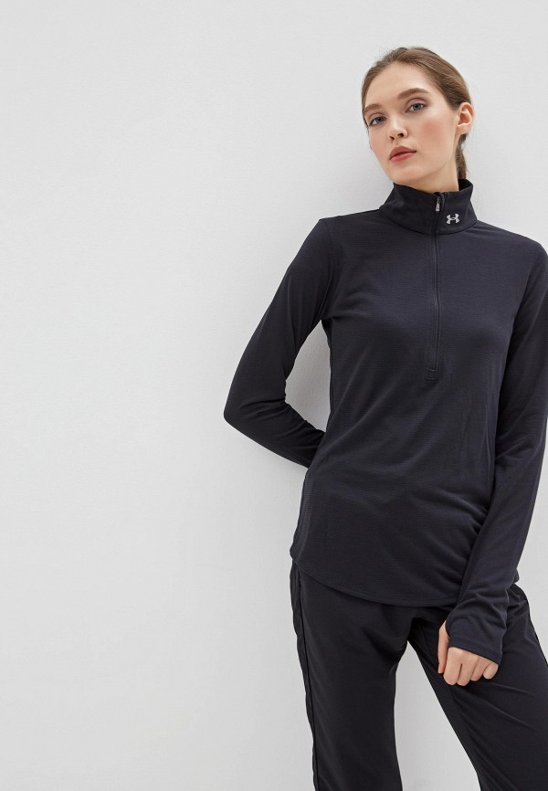 

Лонгслив спортивный Under Armour, Черный, Threadborne Streaker Hlf Zp