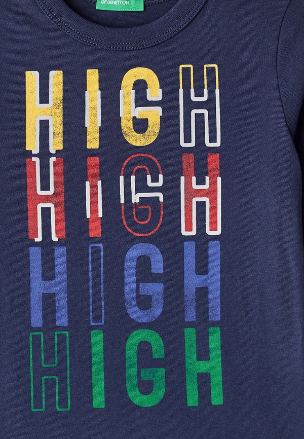 

Лонгслив United Colors of Benetton, Синий, United Colors of Benetton UN012EBFUOC0