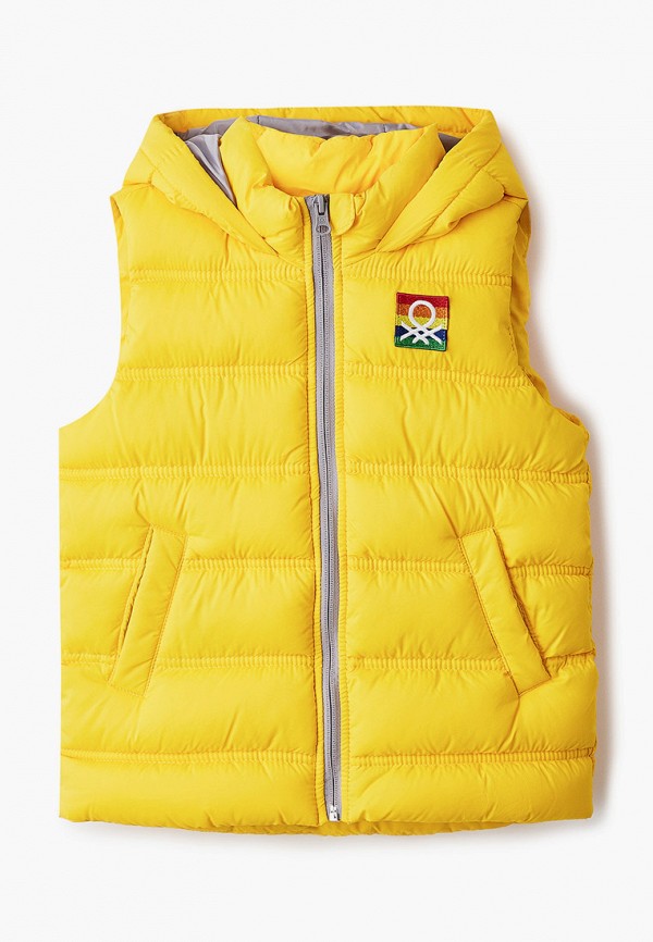 

Жилет утепленный United Colors of Benetton, Желтый, United Colors of Benetton UN012EBJZKQ5