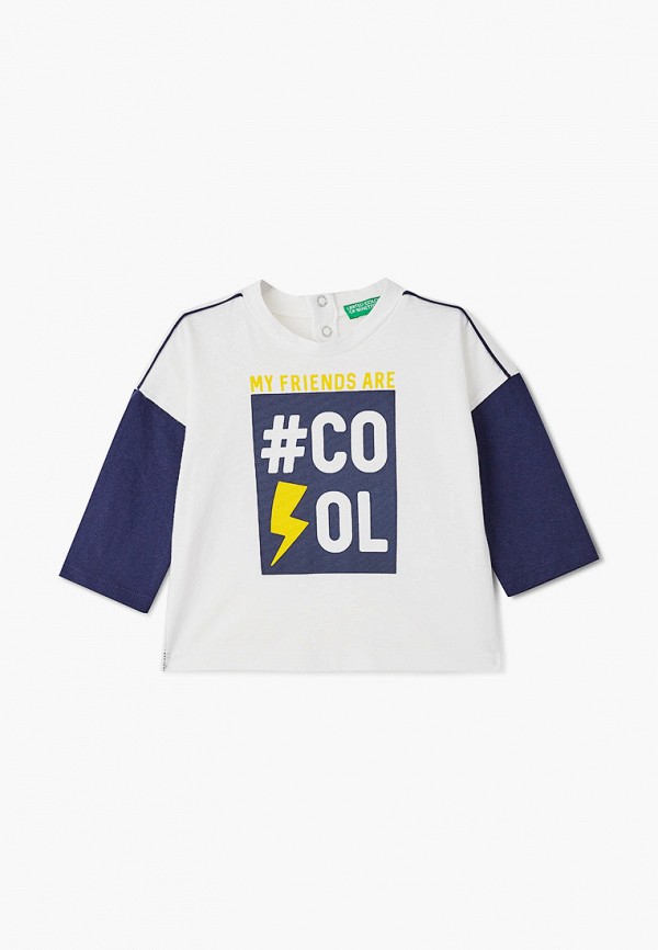 

Лонгслив United Colors of Benetton, Белый, United Colors of Benetton UN012EBJZKV9