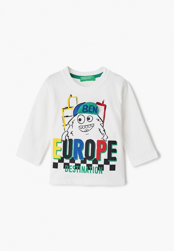 

Лонгслив United Colors of Benetton, Белый, United Colors of Benetton UN012EBJZKW1