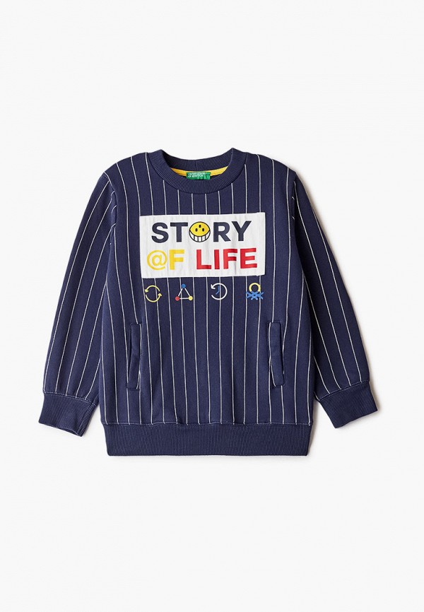 Свитшот United Colors of Benetton синий 3TC9C14S2 UN012EBJZLN7