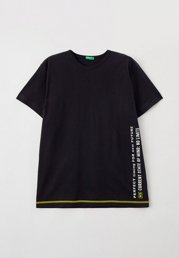 

Футболка United Colors of Benetton, Черный, United Colors of Benetton UN012EBMHAT1