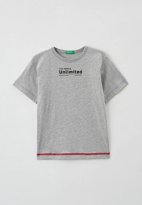 

Футболка United Colors of Benetton, Серый, United Colors of Benetton UN012EBMHAT3