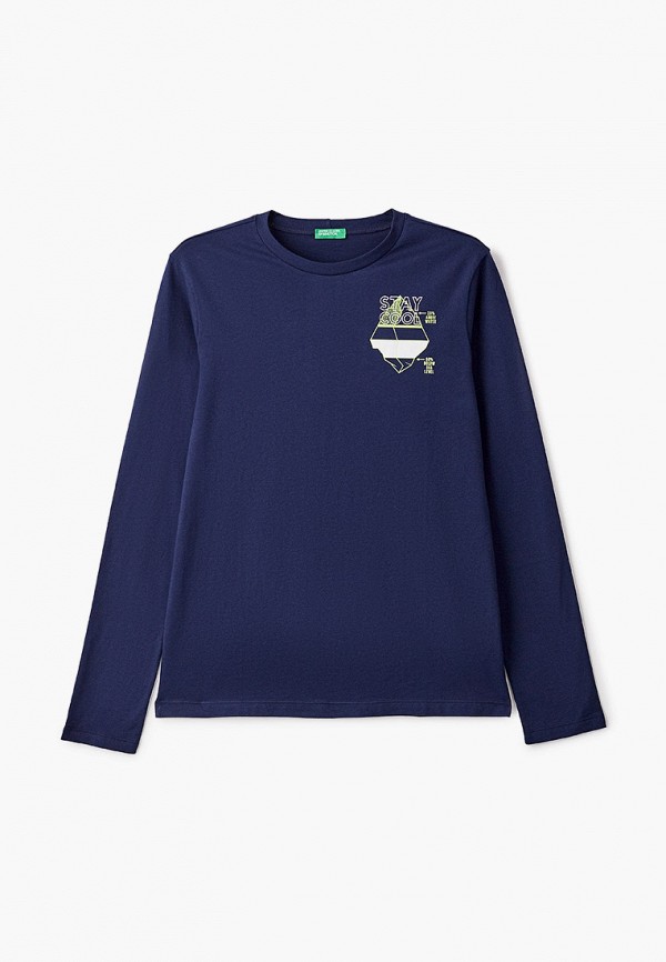 

Лонгслив United Colors of Benetton, Синий, United Colors of Benetton UN012EBMHJB9