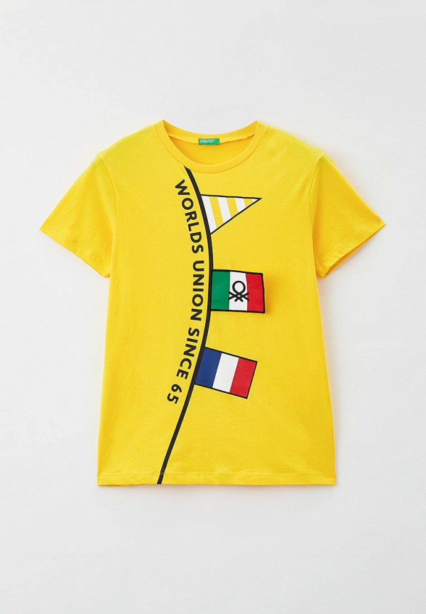 

Футболка United Colors of Benetton, Желтый, United Colors of Benetton UN012EBMHLU2