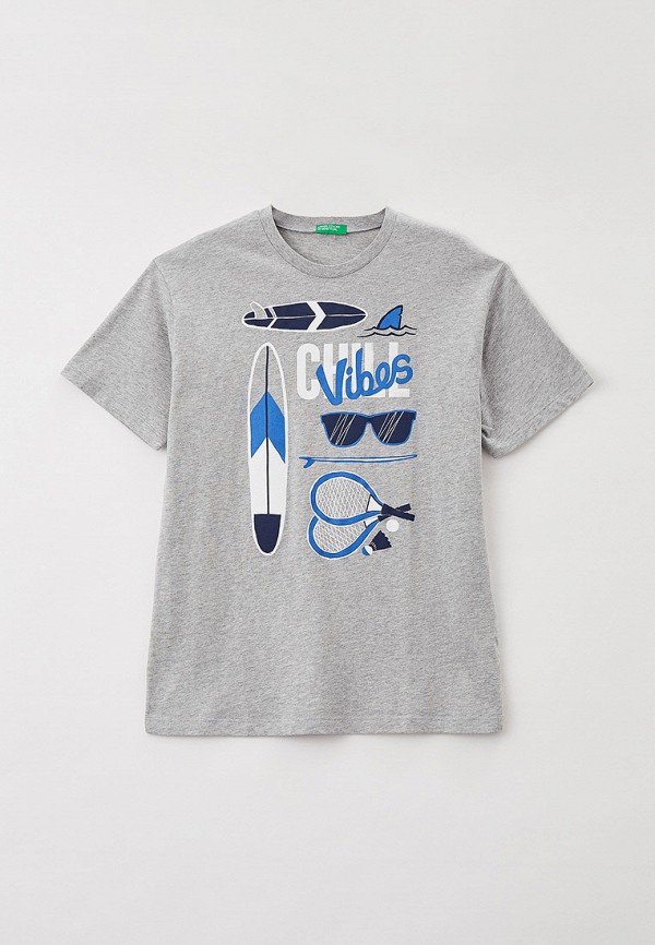 

Футболка United Colors of Benetton, Серый, United Colors of Benetton UN012EBMHLV6