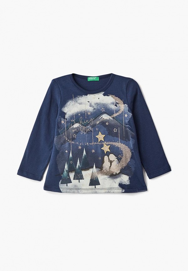 

Лонгслив United Colors of Benetton, Синий