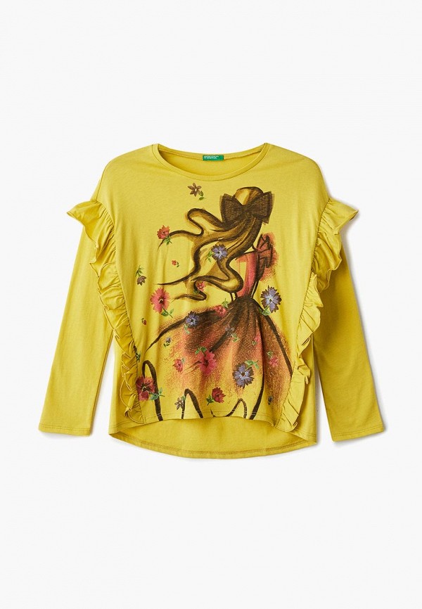 

Лонгслив United Colors of Benetton, United Colors of Benetton UN012EGBZZJ6, Желтый