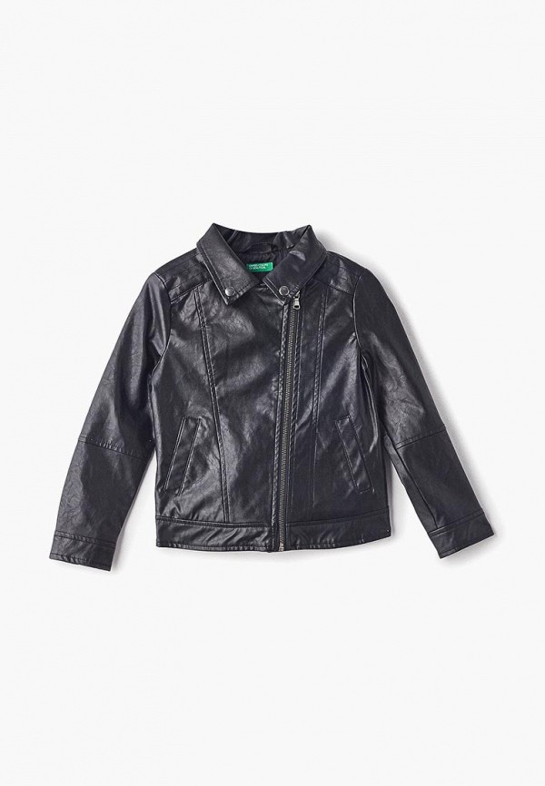 

Куртка кожаная United Colors of Benetton, United Colors of Benetton UN012EGDWZQ7, Черный