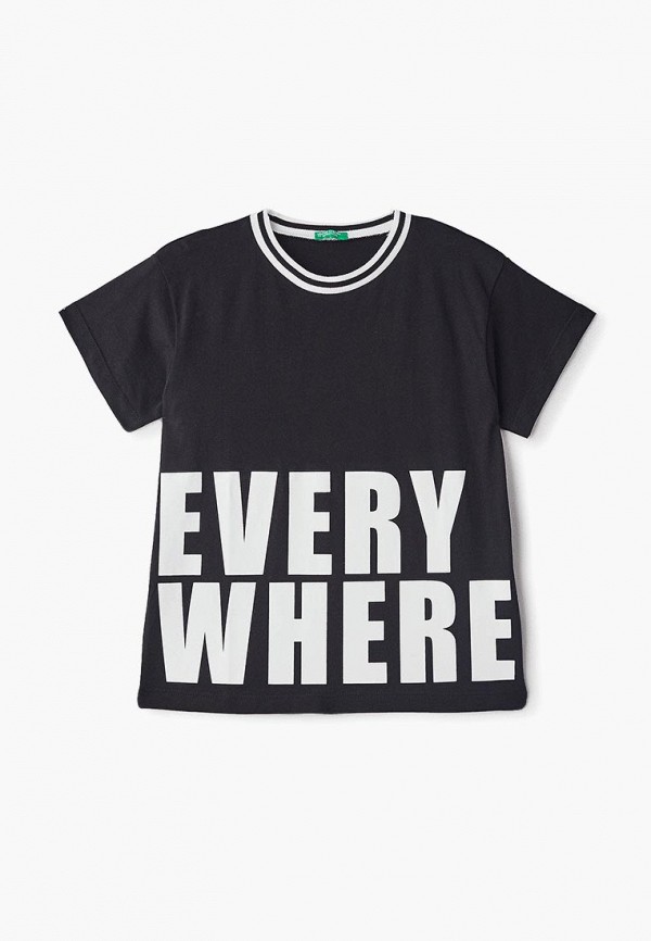 

Футболка United Colors of Benetton, Черный, United Colors of Benetton UN012EGDWZS3