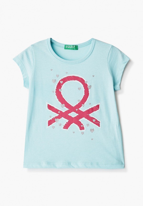 

Футболка United Colors of Benetton, Голубой, United Colors of Benetton UN012EGHYDC4