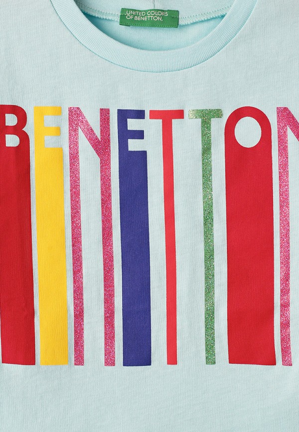 

Футболка United Colors of Benetton, Бирюзовый, United Colors of Benetton UN012EGHYDH5