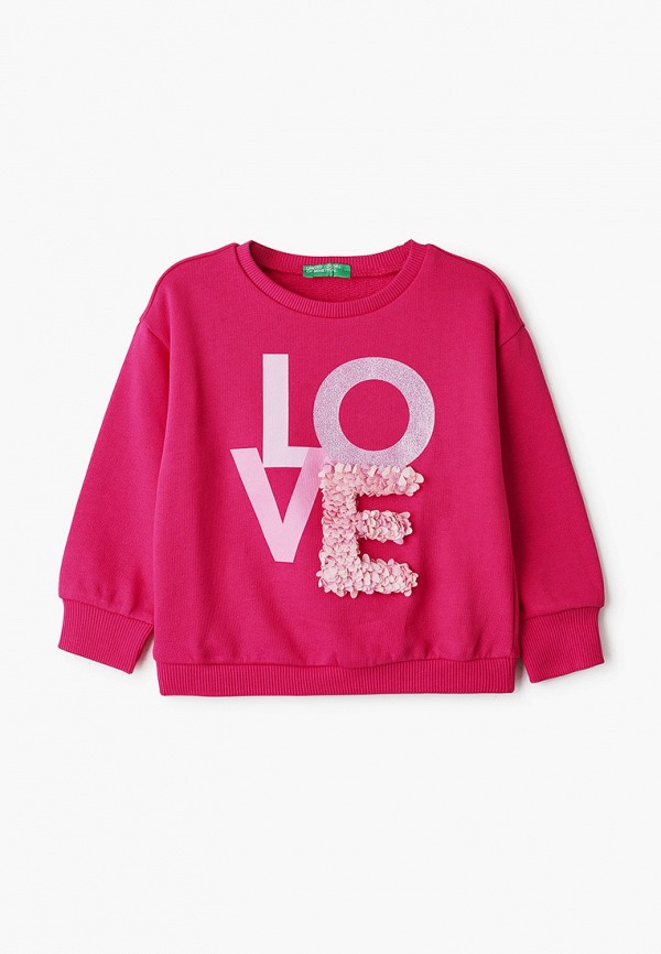 

Свитшот United Colors of Benetton, Розовый, United Colors of Benetton UN012EGHYDJ0